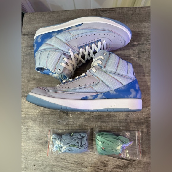 Jordan High-Top Sneakers - Light Blue and Gray - Picture 7 of 9